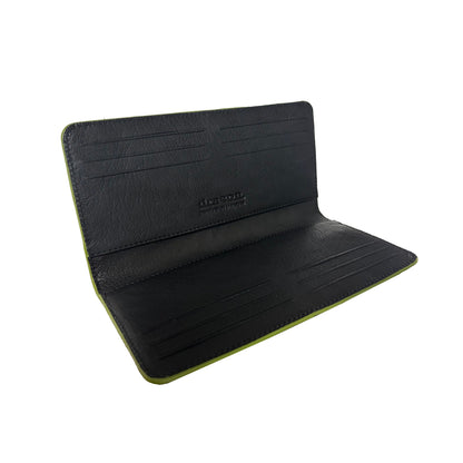 CHECK CARD FLAP WALLET BLACK  ON SALE 20%