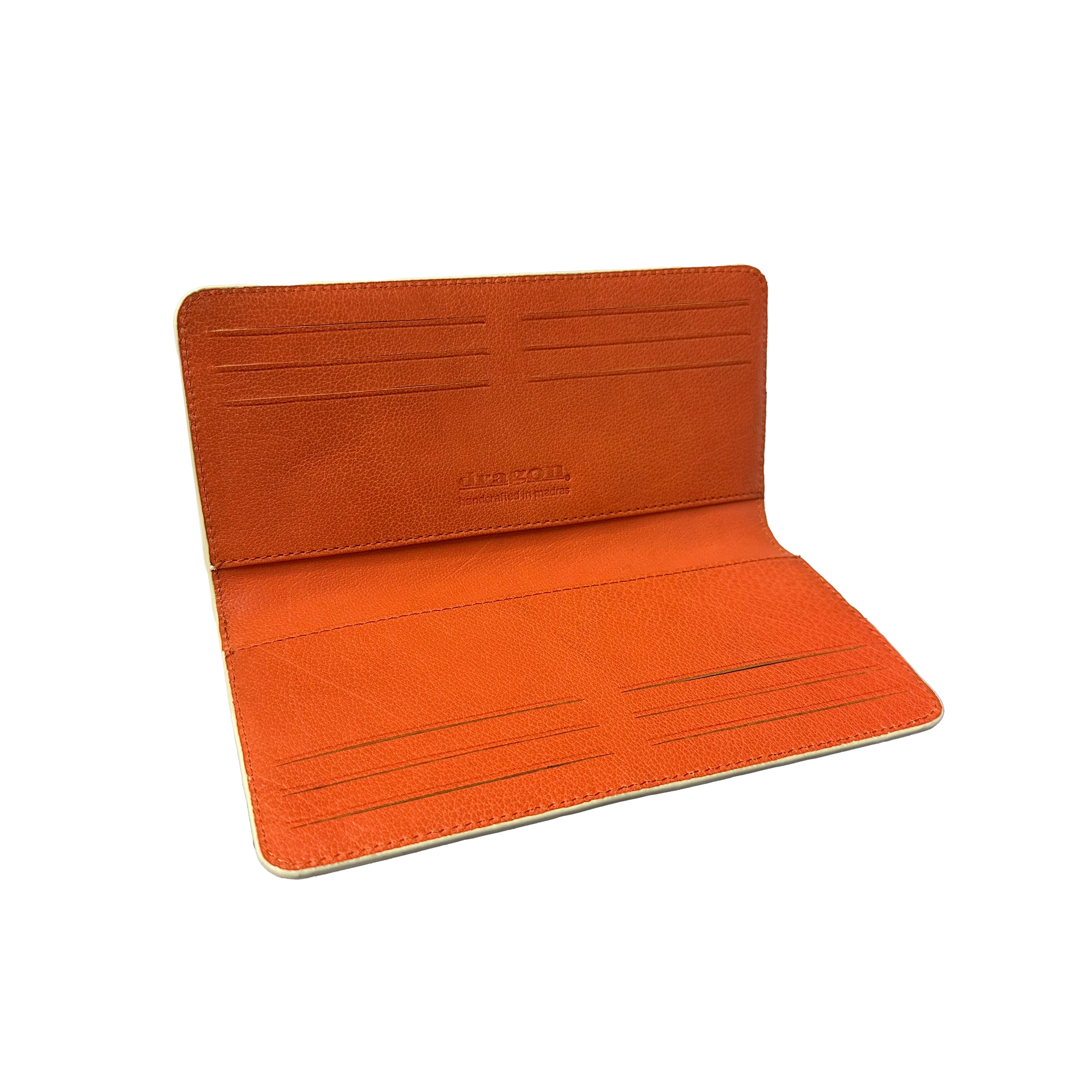 CHECK CARD FLAP WALLET ORANGE