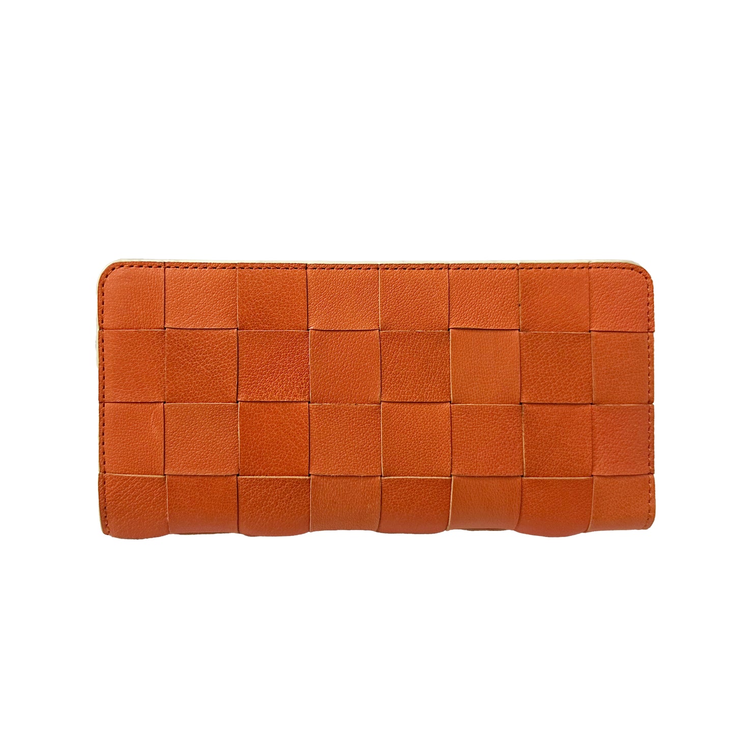 CHECK CARD FLAP WALLET ORANGE
