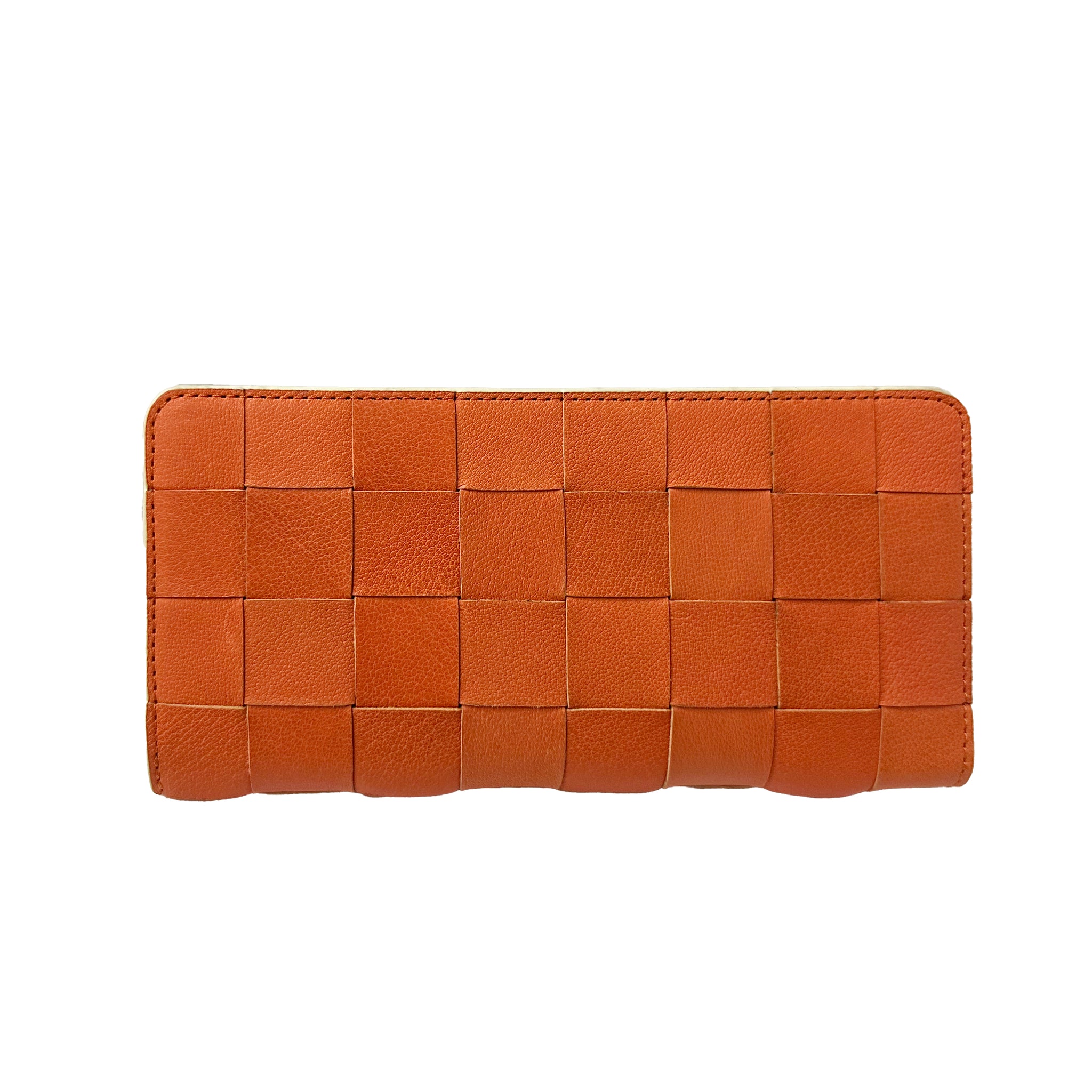 CHECK CARD FLAP WALLET ORANGE