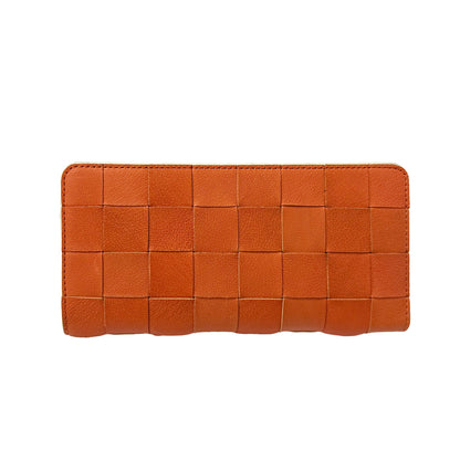 CHECK CARD FLAP WALLET ORANGE