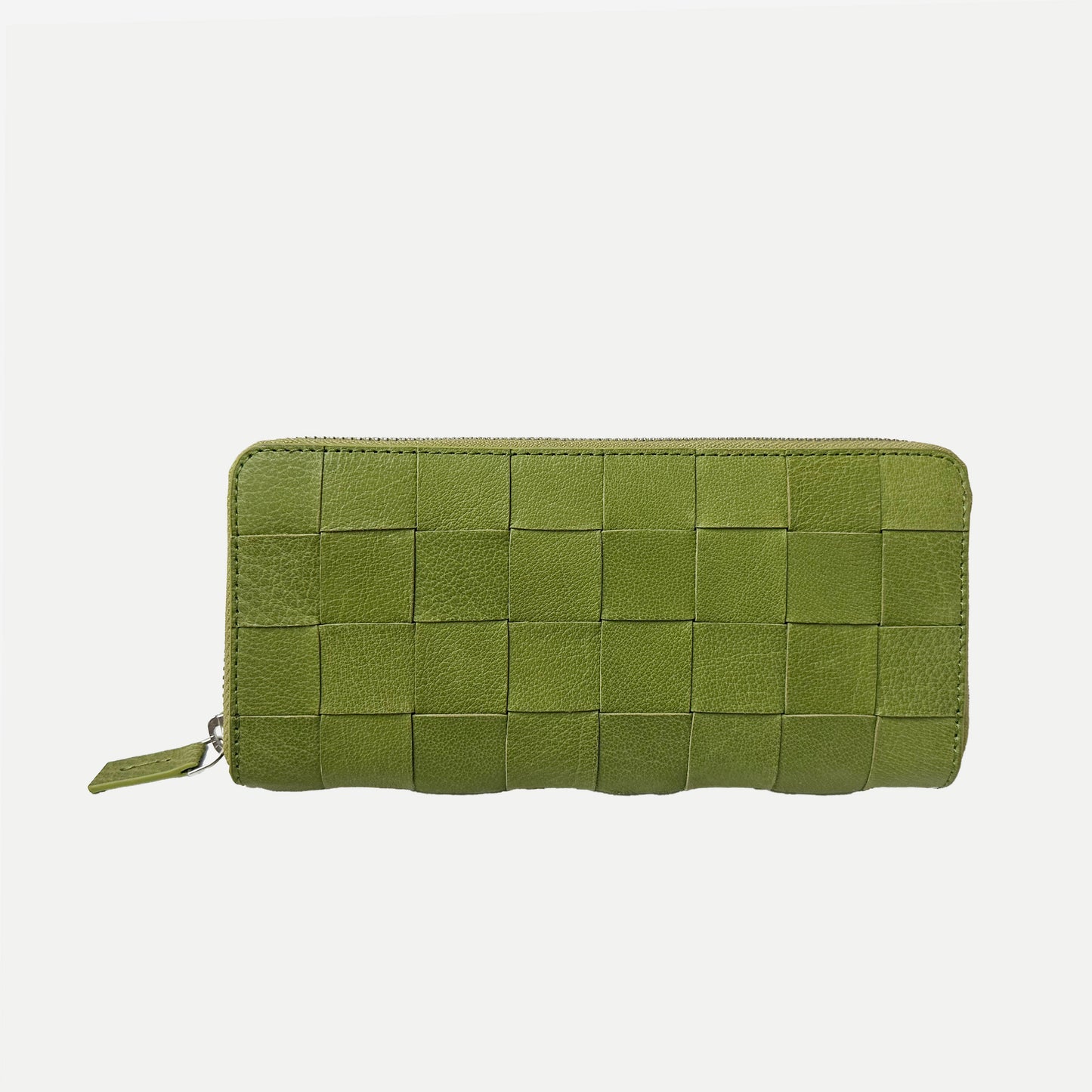 CHECK ZIP AROUND WALLET GREEN ON SALE 20%