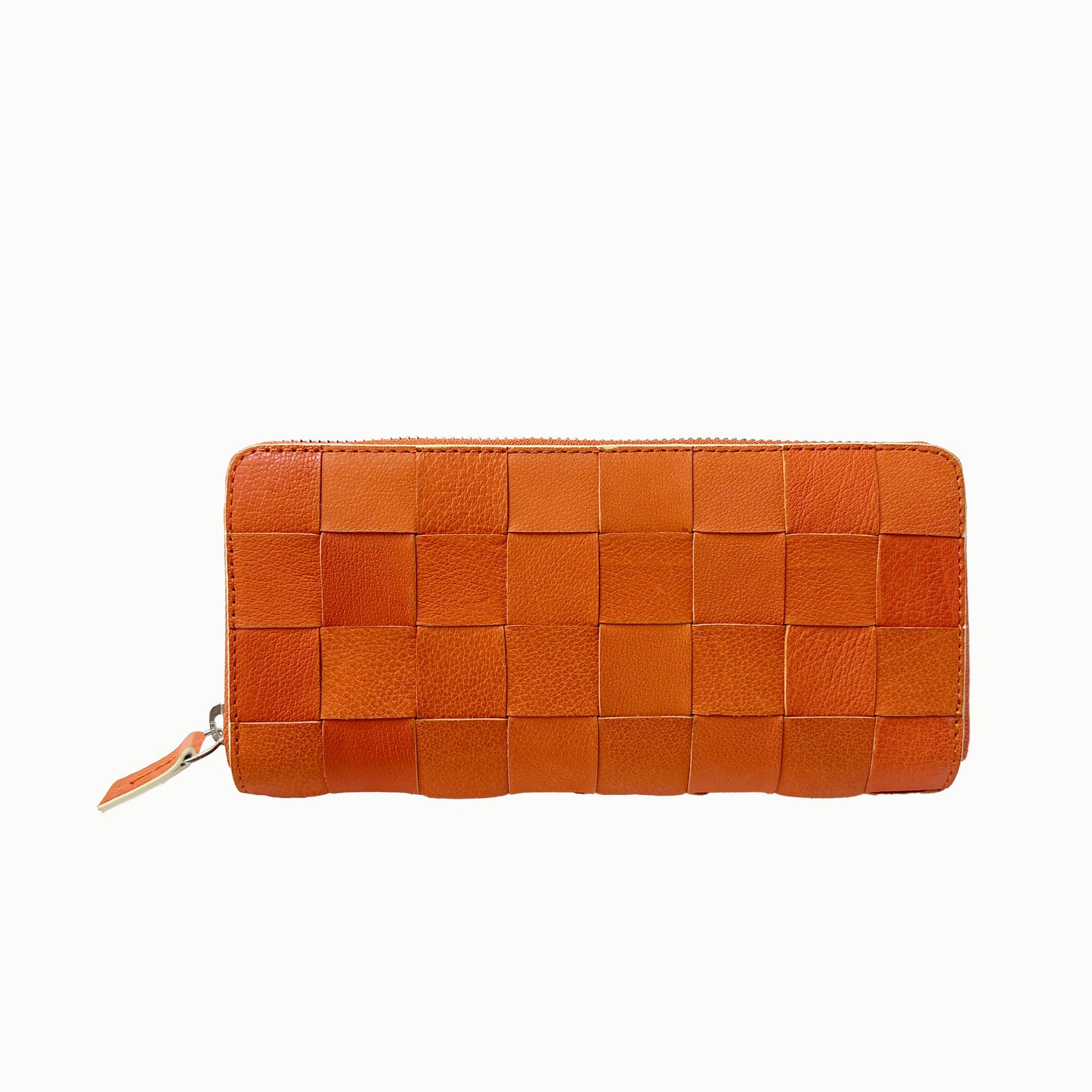 CHECK ZIP AROUND WALLET ORANGE