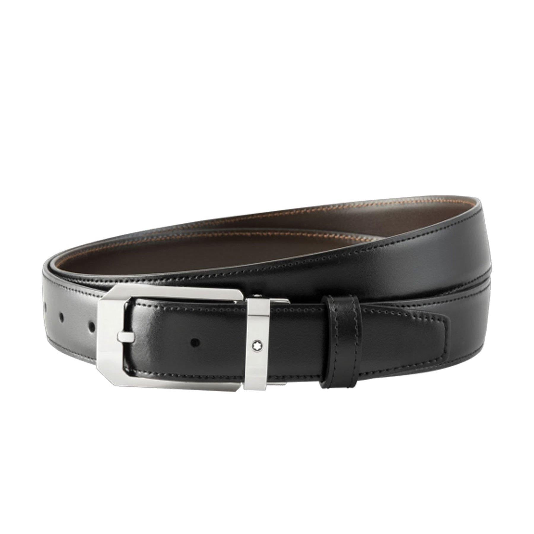 Rectangular Shiny Stainless Steel Pin Buckle Leather Belt - Cosmos Boutique New Jersey
