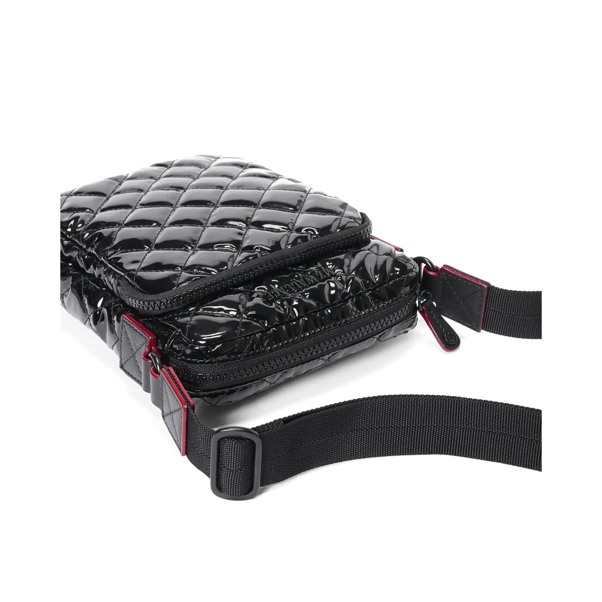 Metro Patent Quilted Crossbody Bag - Cosmos Boutique New Jersey