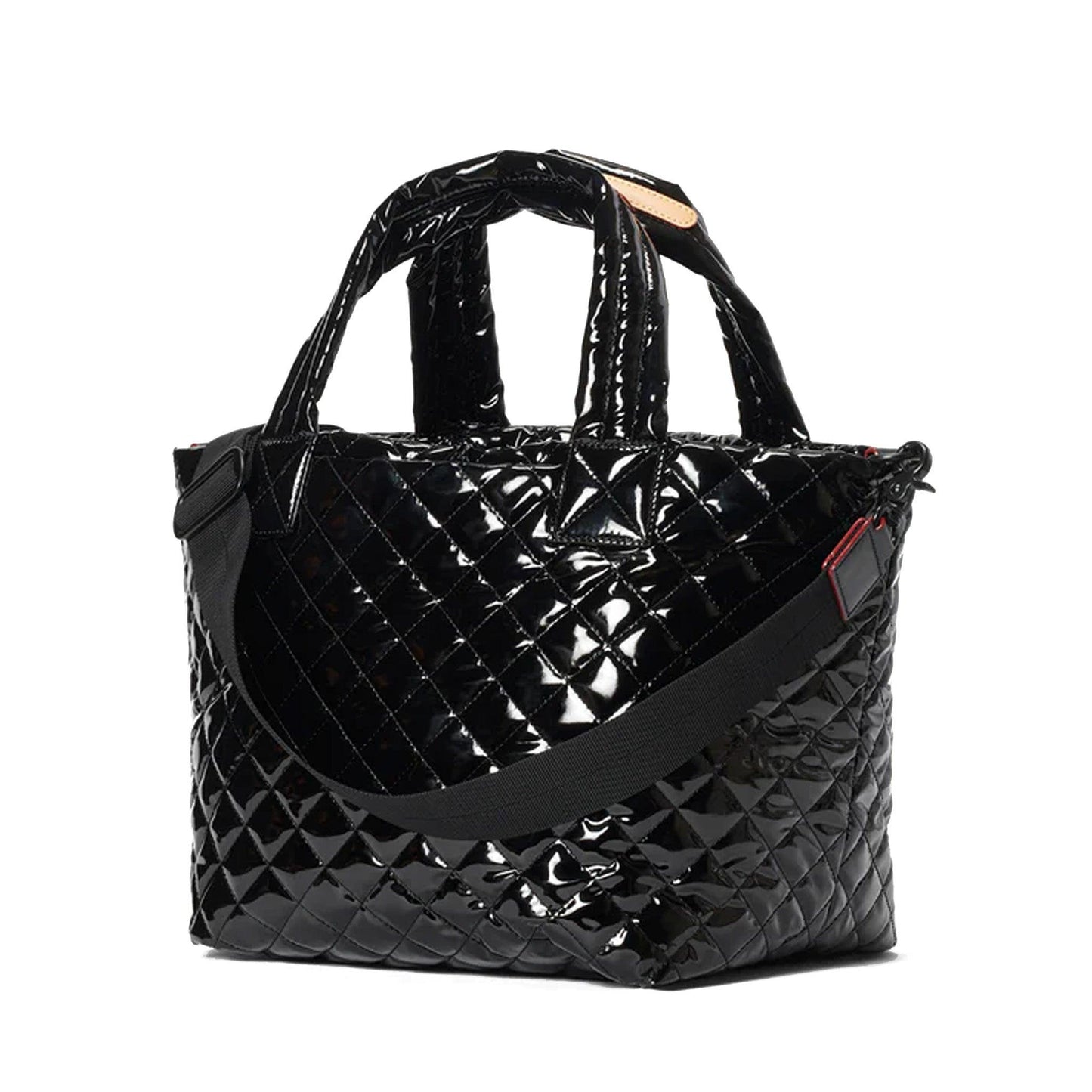 Black Lacquer Small Metro Tote Deluxe - Cosmos Boutique New Jersey