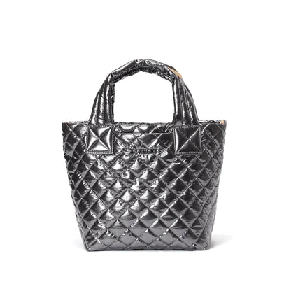 Anthracite Metallic Mini Metro Tote Deluxe - Cosmos Boutique New Jersey