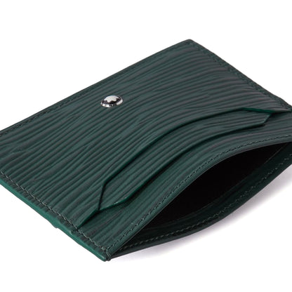 Meisterstück 4810 Textured-Leather Cardholder Green