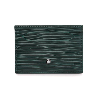 Meisterstück 4810 Textured-Leather Cardholder Green