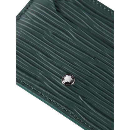 Meisterstück 4810 Textured-Leather Cardholder Green