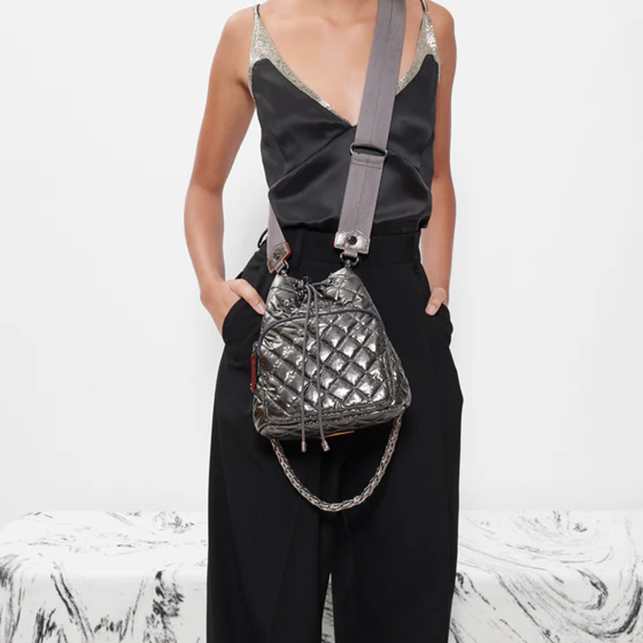 Mz wallace drawstring online bag