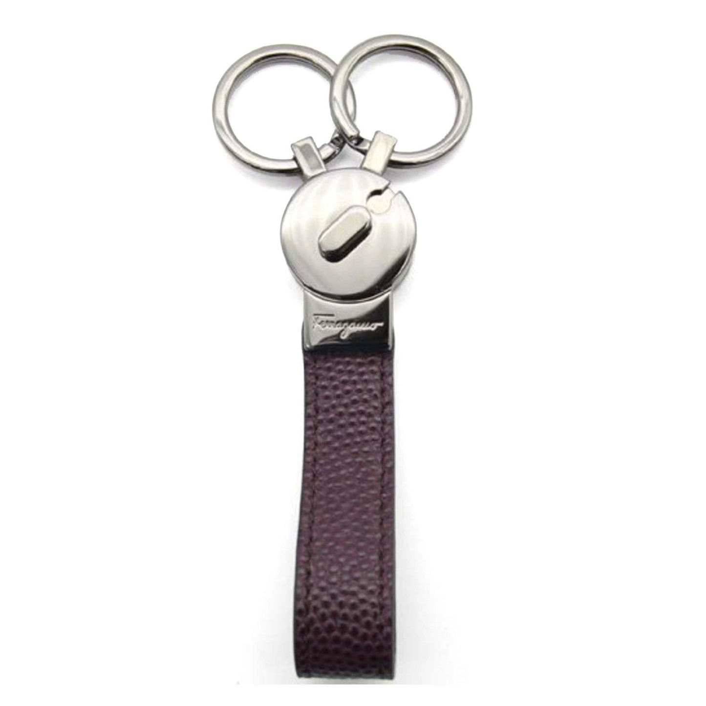 Pebbled Leather Valet Keychain - Cosmos Boutique New Jersey